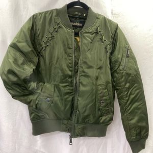 Olive Green Bomber Jacket